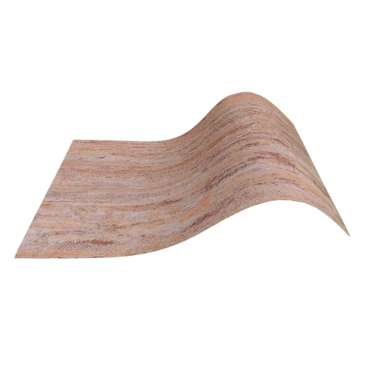 Set 16 panouri decorative din praf de piatra, Naimeed D7309, ignifuge, strat protector ceramic, rezistente la razele UV, 120x60x0.2 cm, bej ruginiu