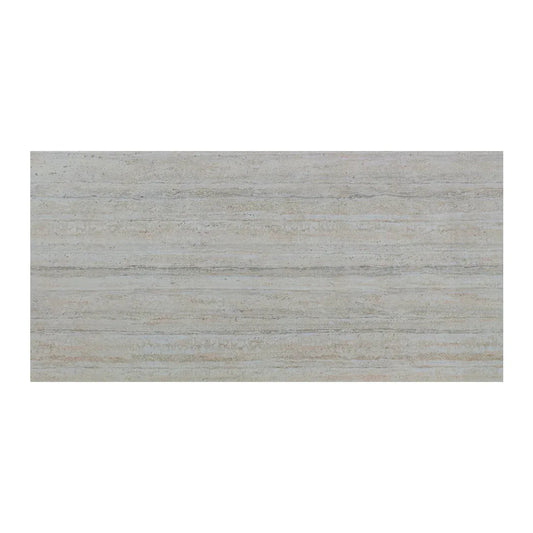 Panou decorativ din praf de piatra, Naimeed D7310, flexibil, ignifug, strat protector ceramic, rezistent la razele UV, 120x60x0.2 cm, alb bejuit