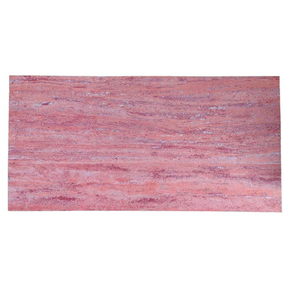 Set 16 panouri decorative din praf de piatra, Naimeed D7313, ignifuge, strat protector ceramic, rezistente la razele UV, 120x60x0.2 cm, coral