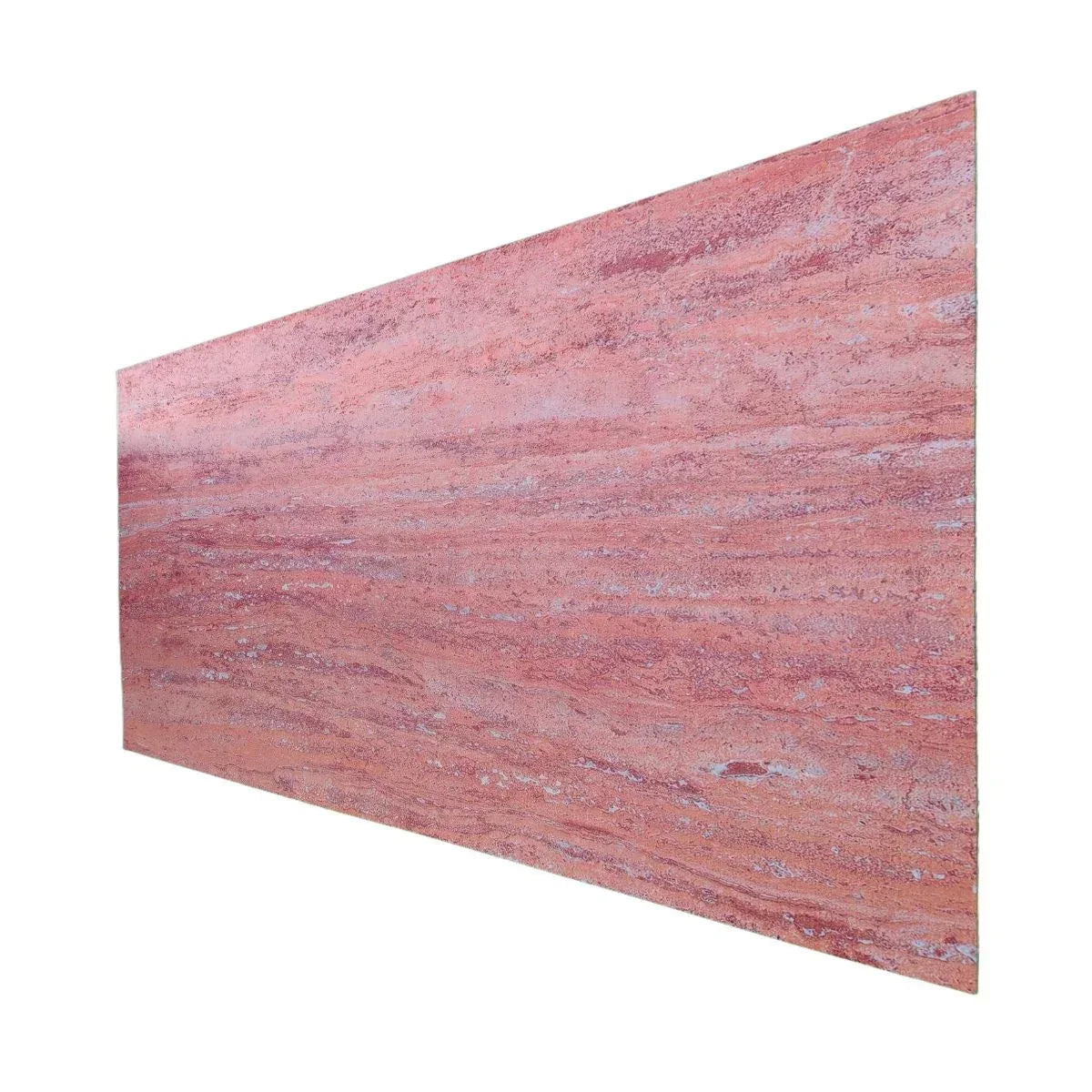 Panou decorativ din praf de piatra, Naimeed D7313, flexibil, ignifug, strat protector ceramic, rezistent la razele UV, 120x60x0.2 cm, coral
