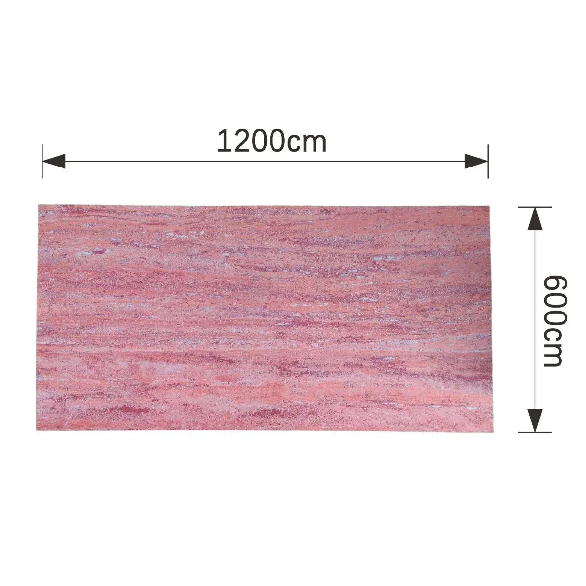 Set 16 panouri decorative din praf de piatra, Naimeed D7313, ignifuge, strat protector ceramic, rezistente la razele UV, 120x60x0.2 cm, coral