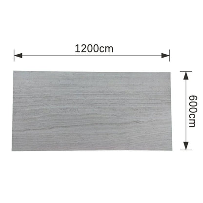 Panou decorativ din praf de piatra, Naimeed D7314, flexibil, ignifug, strat protector ceramic, rezistent la razele UV, 120x60x0.2 cm, cenusiu