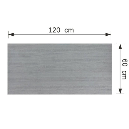 Panou decorativ din praf de piatra, Naimeed D7315, flexibil, ignifuge, strat protector ceramic, rezistente la razele UV, 120x60x0.2 cm, cenusiu pal