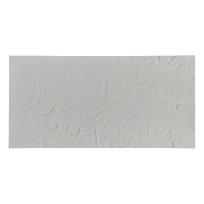 Set 4 panouri decorative din praf de piatra, Naimeed D7316, flexibile, ignifuge, strat protector ceramic, rezistente la razele UV, 120x60x0.2 cm, alb
