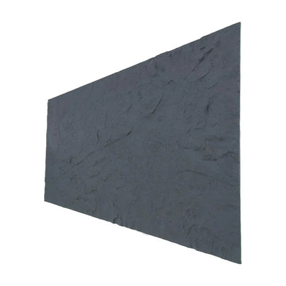 Panou decorativ din praf de piatra, Naimeed D7320, flexibil, ignifug, strat protector ceramic, rezistent la razele UV, 120x60x0.2 cm, gri inchis
