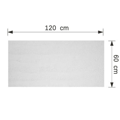 Panou decorativ din praf de piatra, Naimeed D7321,flexibil, ignifug, strat protector ceramic, rezistent la razele UV, 120x60x0.2 cm, alb