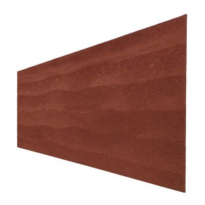 Set 16 panouri decorative din praf de piatra, Naimeed D7324, flexibile, ignifuge, strat protector ceramic, rezistente la razele UV, 120x60x0.2 cm, rosu caramiziu