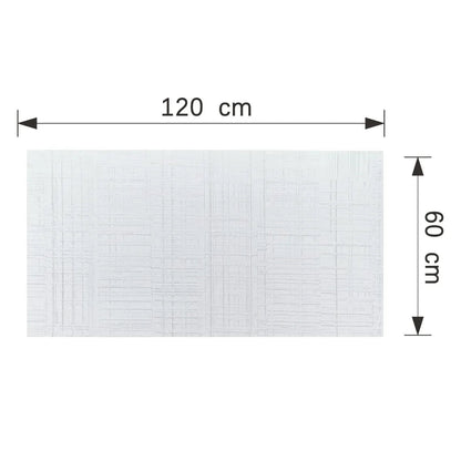 Set 12 panouri decorative din praf de piatra, Naimeed D7326, flexibile, ignifuge, strat protector ceramic, rezistente la razele UV, 120x60x0.2 cm, alb