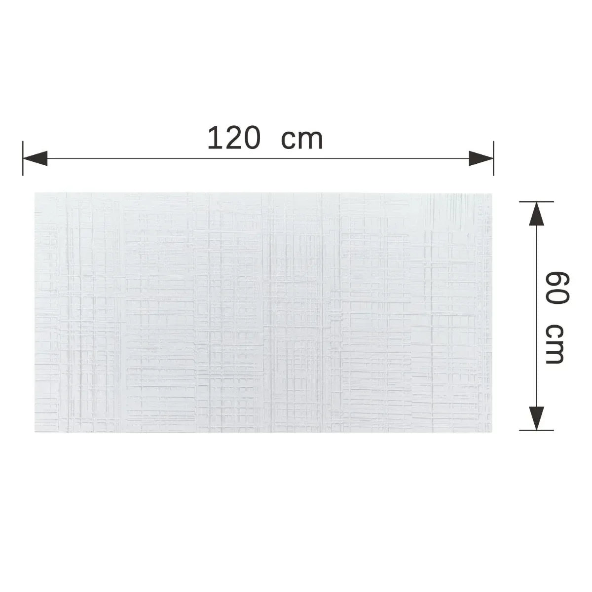 Set 8 panouri decorative din praf de piatra, Naimeed D7326, flexibile, ignifuge, strat protector ceramic, rezistente la razele UV, 120x60x0.2 cm, alb