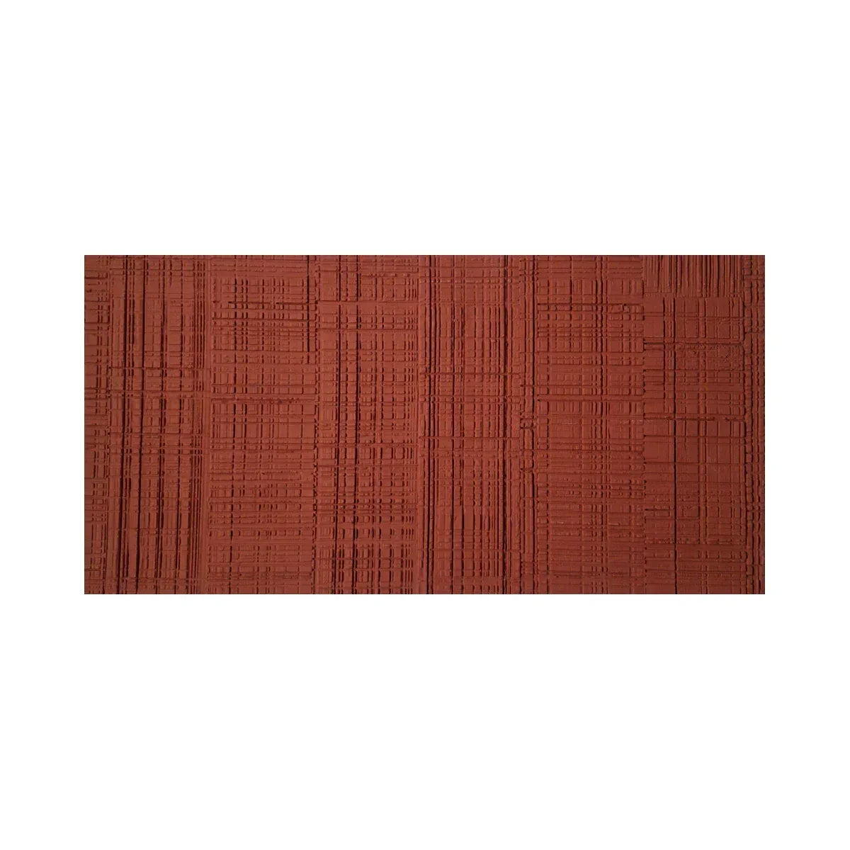 Set 10 panouri decorative din praf de piatra, Naimeed D7328, flexibile, ignifuge, strat protector ceramic, rezistente la razele UV, 120x60x0.2 cm, rosu caramiziu