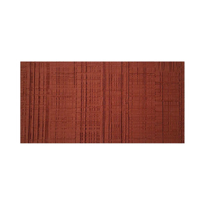 Set 10 panouri decorative din praf de piatra, Naimeed D7328, flexibile, ignifuge, strat protector ceramic, rezistente la razele UV, 120x60x0.2 cm, rosu caramiziu