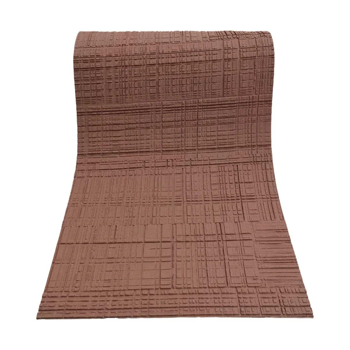 Set 7 panouri decorative din praf de piatra, Naimeed D7329, flexibile, ignifuge, strat protector ceramic, rezistente la razele UV, 120x60x0.2 cm, maro scortisoara