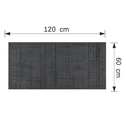 Set 8 panouri decorative din praf de piatra, Naimeed D7330, flexibile, ignifuge, strat protector ceramic, rezistente la razele UV, 120x60x0.2 cm, gri antracit