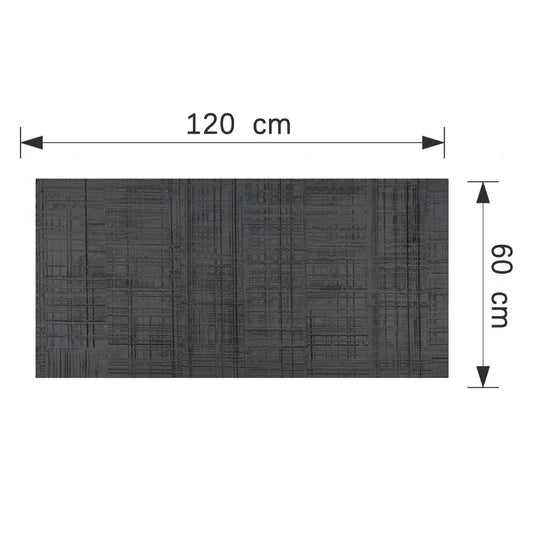 Set 8 panouri decorative din praf de piatra, Naimeed D7330, flexibile, ignifuge, strat protector ceramic, rezistente la razele UV, 120x60x0.2 cm, gri antracit
