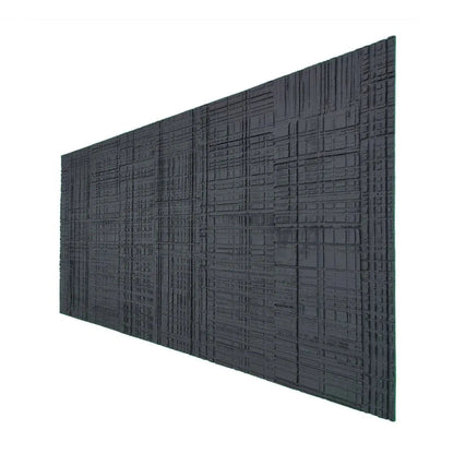 Set 10 panouri decorative din praf de piatra, Naimeed D7330, flexibile, ignifuge, strat protector ceramic, rezistente la razele UV, 120x60x0.2 cm, gri antracit