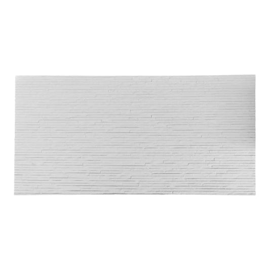 Set 14 panouri decorative din praf de piatra, Naimeed D7331, flexibile, ignifuge, strat protector ceramic, rezistente la razele UV, 120x60x0.2 cm, alb