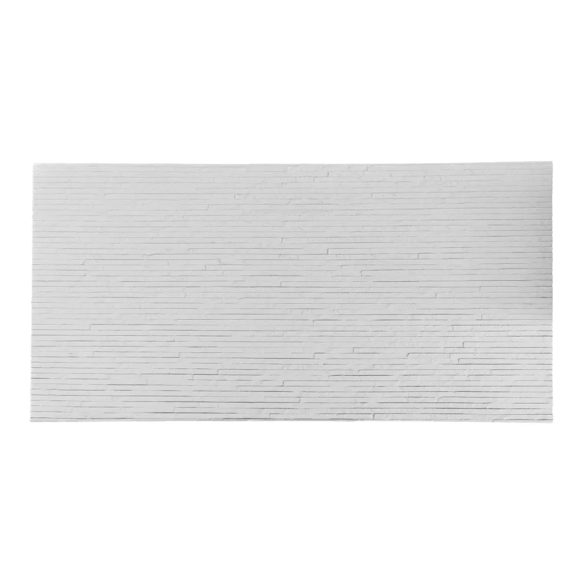 Panou decorativ din praf de piatra, Naimeed D7331, flexibil, ignifug, strat protector ceramic, rezistent la razele UV, 120x60x0.2 cm, alb