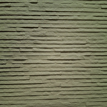Set 16 panouri decorative din praf de piatra, Naimeed D7332, flexibile, ignifuge, strat protector ceramic, rezistente la razele UV, 120x60x0.2 cm, bej masliniu
