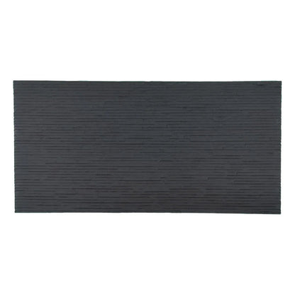 Panou decorativ din praf de piatra, Naimeed D7333, flexibil, ignifug, strat protector ceramic, rezistent la razele UV, 120x60x0.2 cm, gri antracit