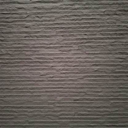 Panou decorativ din praf de piatra, Naimeed D7333, flexibil, ignifug, strat protector ceramic, rezistent la razele UV, 120x60x0.2 cm, gri antracit