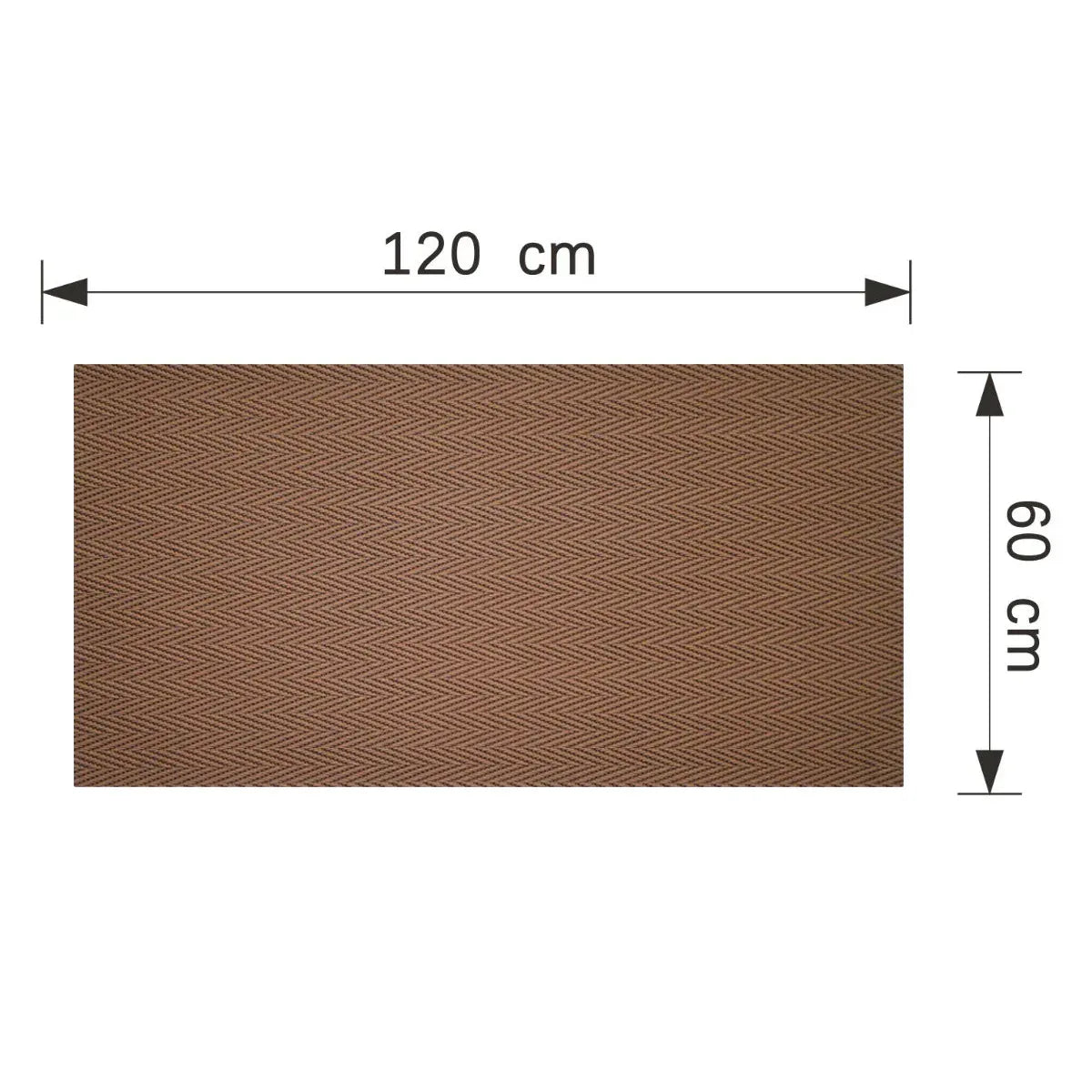 Set 16 panouri decorative din praf de piatra, Naimeed D7335, flexibile, ignifuge, strat protector ceramic, rezistente la razele UV, 120x60x0.2 cm, maro