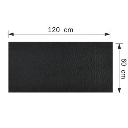 Set 2 panouri decorative din praf de piatra, Naimeed D7338, flexibile, ignifuge, strat protector ceramic, rezistente la razele UV, 120x60x0.2 cm, negru