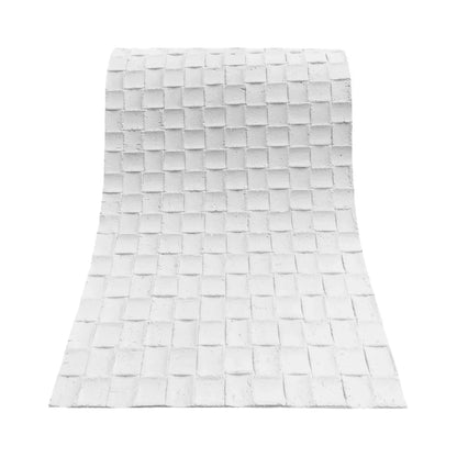 Set 10 panouri decorative din praf de piatra, Naimeed D7339, flexibile, ignifuge, strat protector ceramic, rezistente la razele UV, 120x60x0.2 cm, alb
