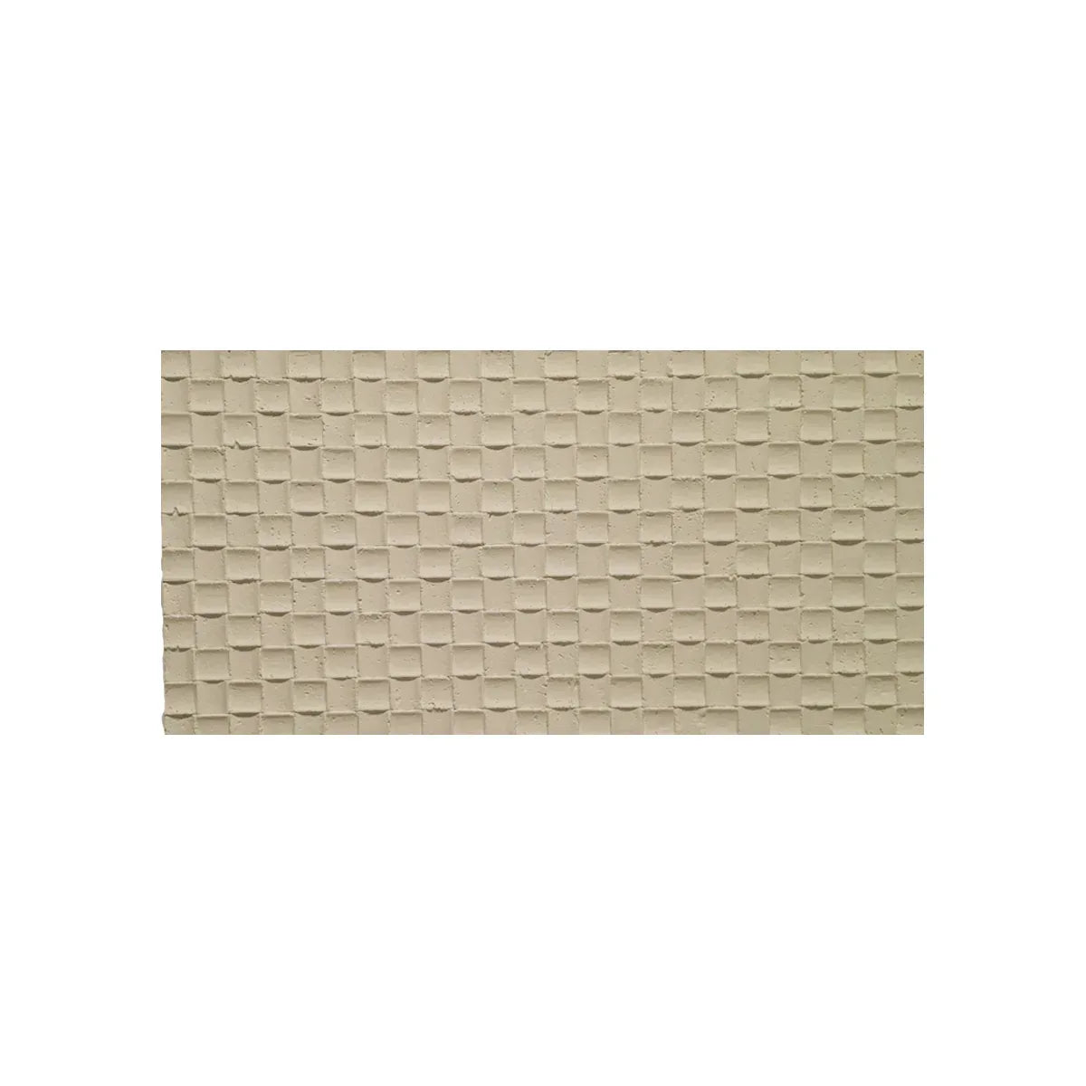 Panou decorativ din praf de piatra, Naimeed D7340, flexibil, ignifug, strat protector ceramic, rezistent la razele UV, 120x60x0.2 cm, bej galbui