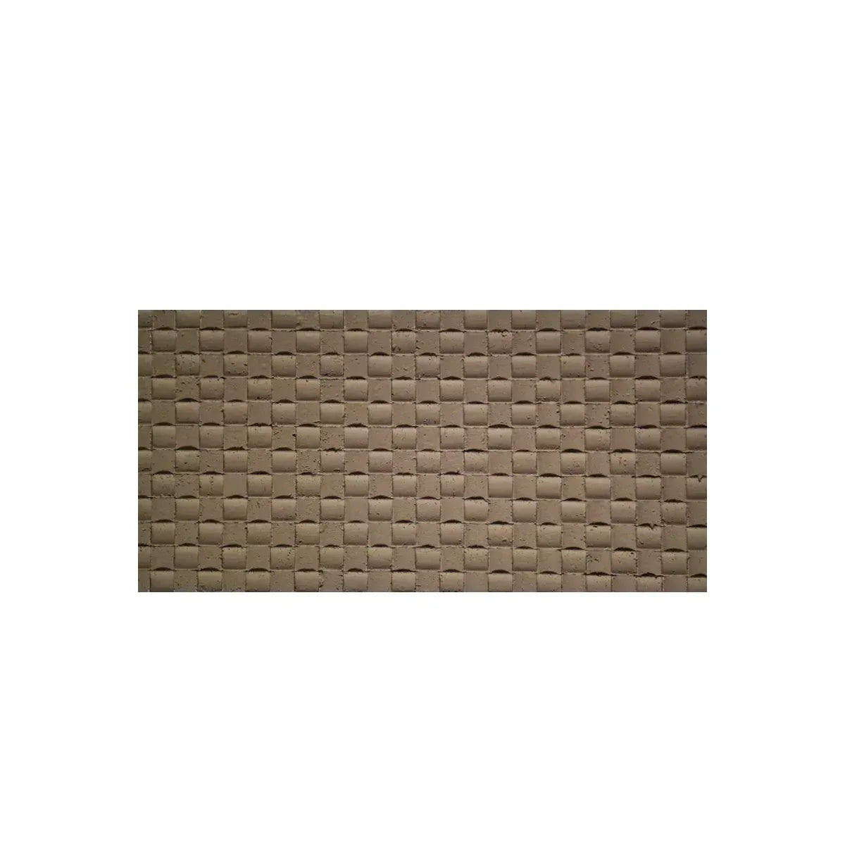 Panou decorativ din praf de piatra, Naimeed D7341, flexibil, ignifug, strat protector ceramic, rezistent la razele UV, 120x60x0.2 cm, maro deschis