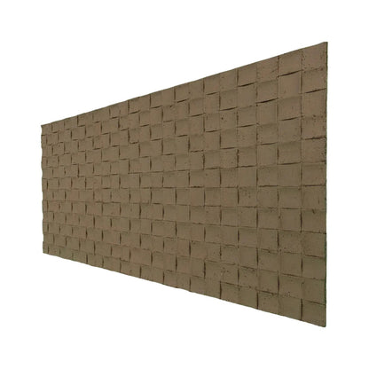 Set 9 panouri decorative din praf de piatra, Naimeed D7341, flexibile, ignifuge, strat protector ceramic, rezistente la razele UV, 120x60x0.2 cm, maro deschis