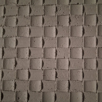 Set 9 panouri decorative din praf de piatra, Naimeed D7341, flexibile, ignifuge, strat protector ceramic, rezistente la razele UV, 120x60x0.2 cm, maro deschis