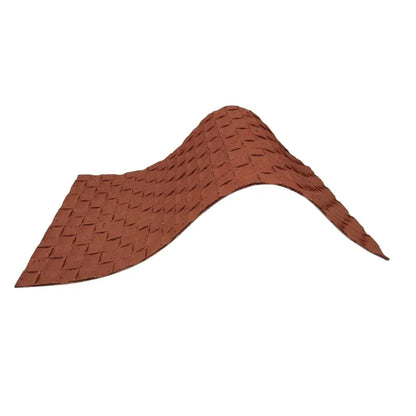 Panou decorativ din praf de piatra, Naimeed D7342, flexibil, ignifug, strat protector ceramic, rezistent la razele UV, 120x60x0.2 cm, rosu caramiziu