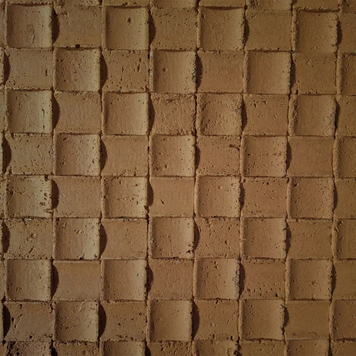Set 9 panouri decorative din praf de piatra, Naimeed D7342, flexibile, ignifuge, strat protector ceramic, rezistente la razele UV, 120x60x0.2 cm, rosu caramiziu