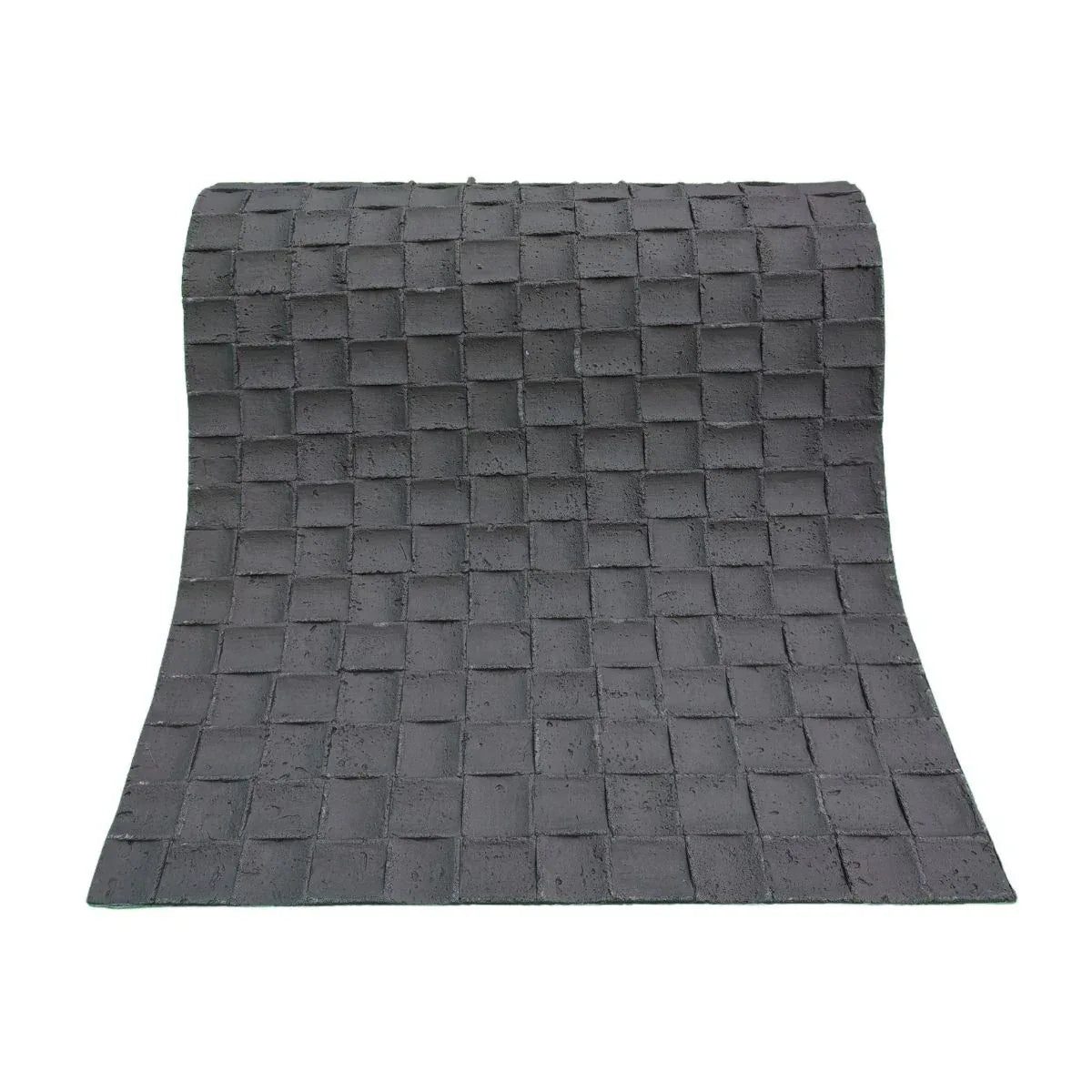 Set 9 panouri decorative din praf de piatra, Naimeed D7343, flexibile, ignifuge, strat protector ceramic, rezistente la razele UV, 120x60x0.2 cm, gri inchis
