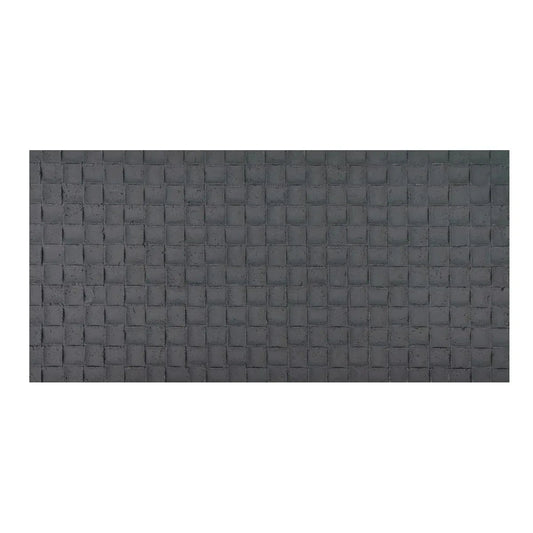 Set 9 panouri decorative din praf de piatra, Naimeed D7343, flexibile, ignifuge, strat protector ceramic, rezistente la razele UV, 120x60x0.2 cm, gri inchis