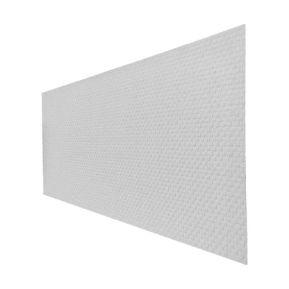 Set 14 panouri decorative din praf de piatra, Naimeed D7344, flexibile, ignifuge, strat protector ceramic, rezistente la razele UV, 120x60x0.2 cm, alb