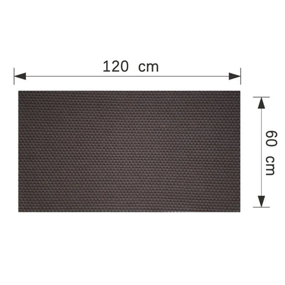 Set 16 panouri decorative din praf de piatra, Naimeed D7346, flexibile, ignifuge, strat protector ceramic, rezistente la razele UV, 120x60x0.2 cm, gri antracit