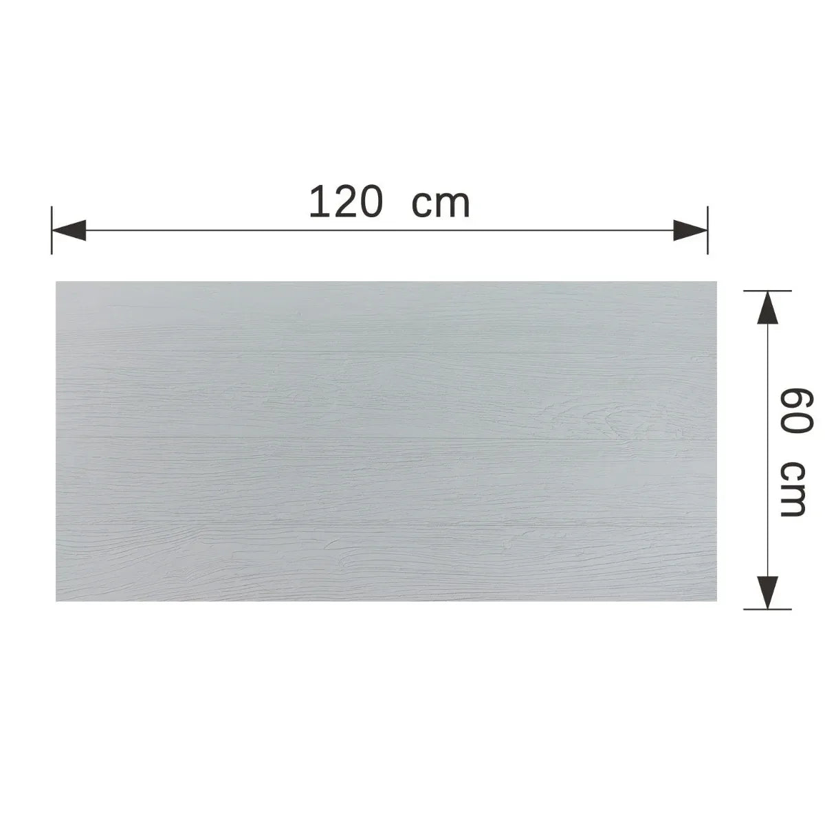 Panou decorativ din praf de piatra, Naimeed D7348, flexibil, ignifug, strat protector ceramic, rezistent la razele UV, 120x60x0.2 cm, gri pastel