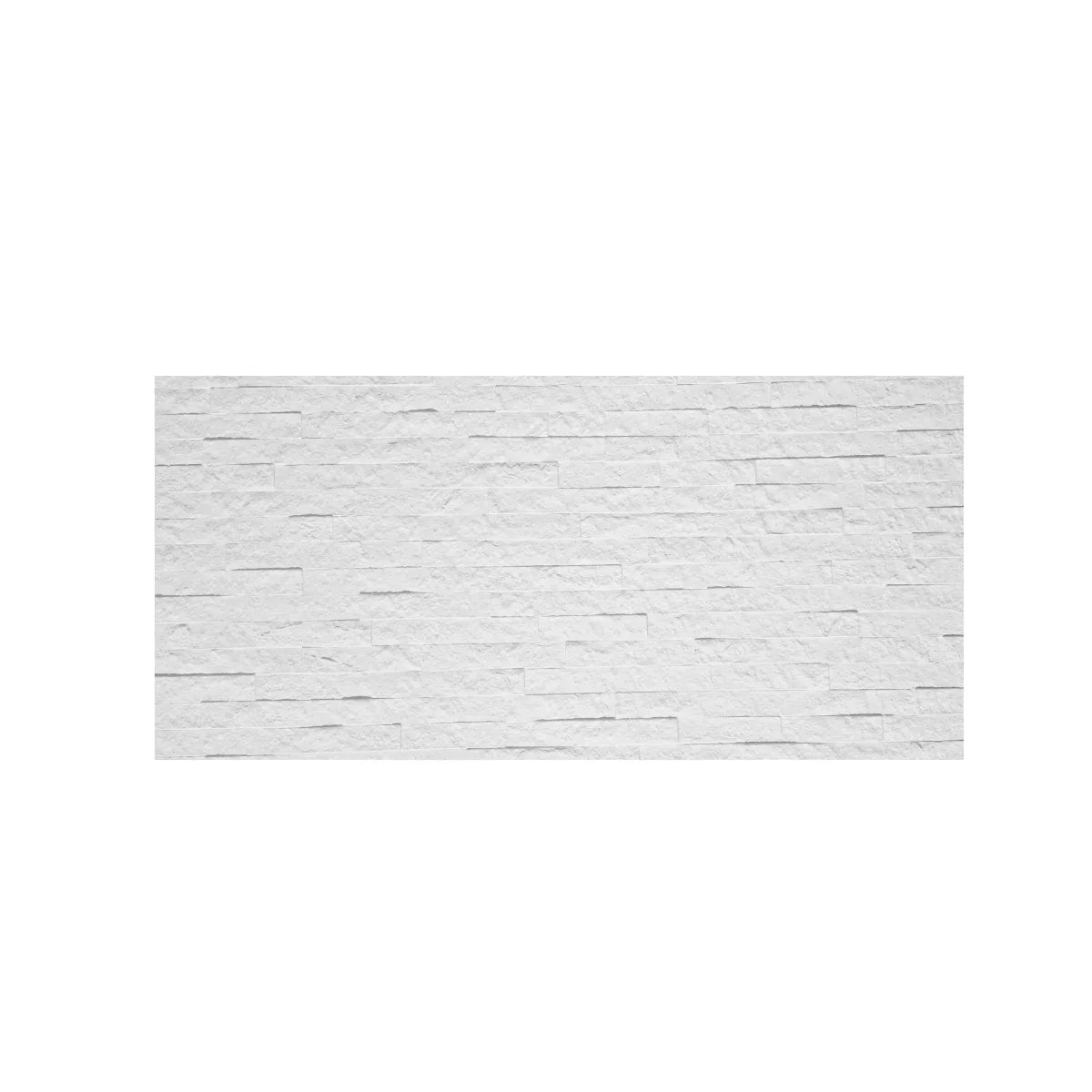 Set 12 panouri decorative din praf de piatra, Naimeed D7350, flexibile, ignifuge, strat protector ceramic, rezistente la razele UV, 120x60x0.2 cm, alb