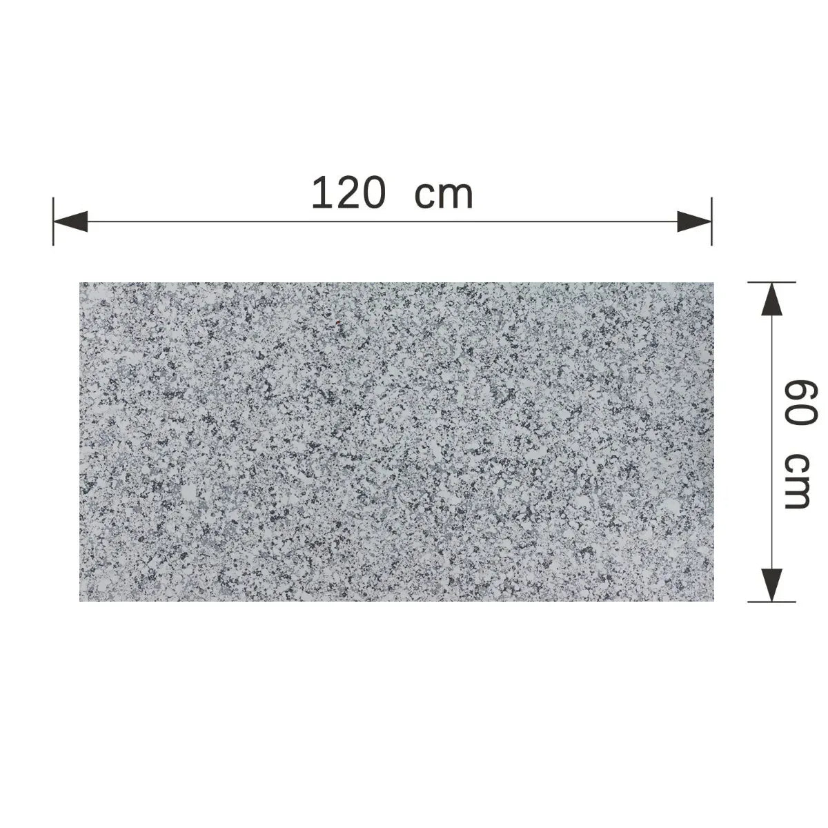Set 16 panouri decorative din praf de piatra, Naimeed D7353, ignifuge, strat protector ceramic, rezistente la razele UV, 120x60x0.2 cm, gri granit