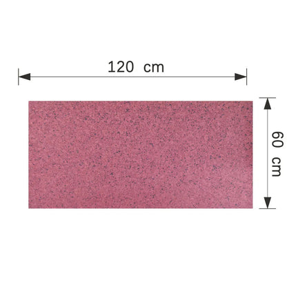 Panou decorativ din praf de piatra, Naimeed D7355, flexibil, ignifug, strat protector ceramic, rezistent la razele UV, 120x60x0.2 cm, granit roscat