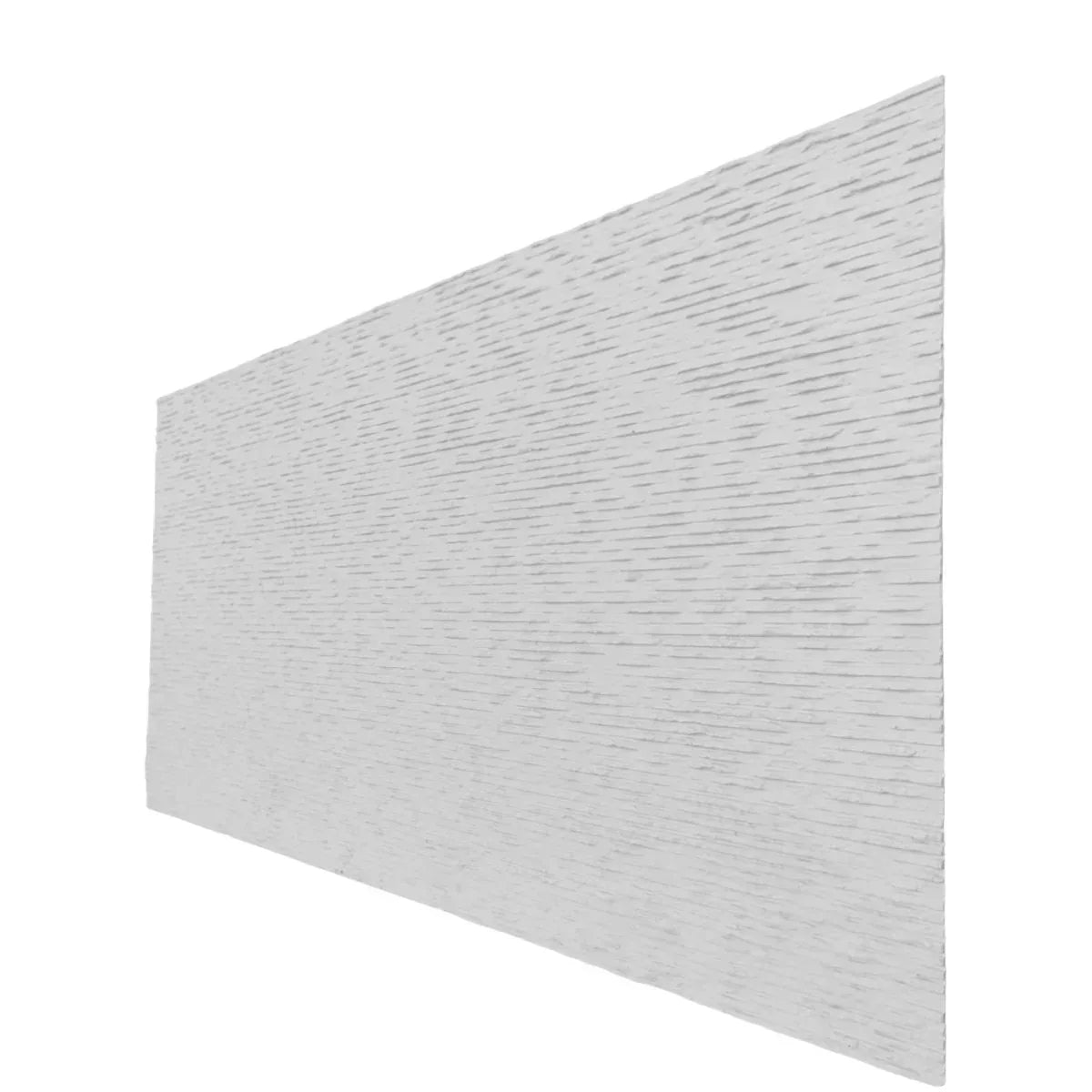 Set 12 panouri decorative din praf de piatra, Naimeed D7356, flexibile, ignifuge, strat protector ceramic, rezistente la razele UV, 120x60x0.2 cm, alb