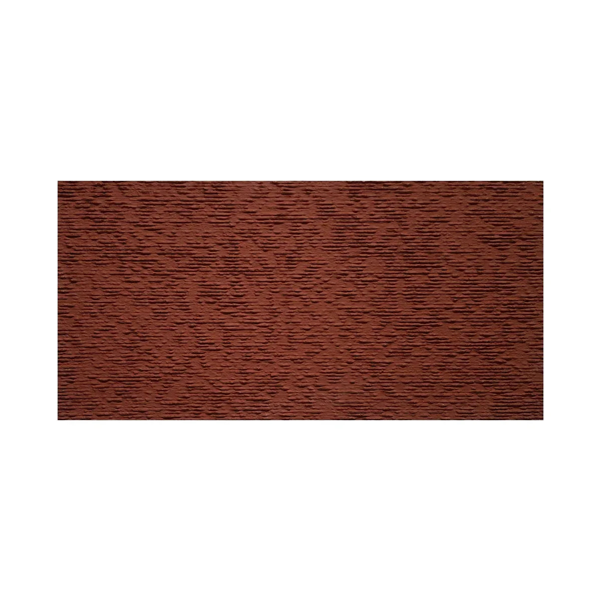 Set 12 panouri decorative din praf de piatra, Naimeed D7358, flexibile, ignifuge, strat protector ceramic, rezistente la razele UV, 120x60x0.2 cm, rosu caramiziu
