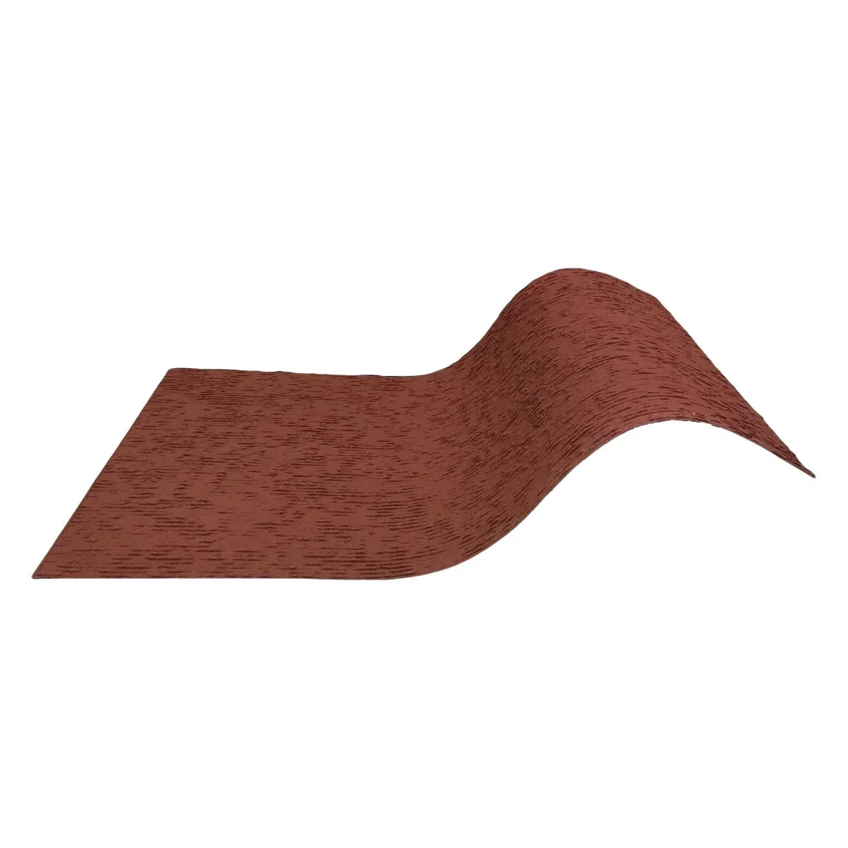 Set 12 panouri decorative din praf de piatra, Naimeed D7358, flexibile, ignifuge, strat protector ceramic, rezistente la razele UV, 120x60x0.2 cm, rosu caramiziu