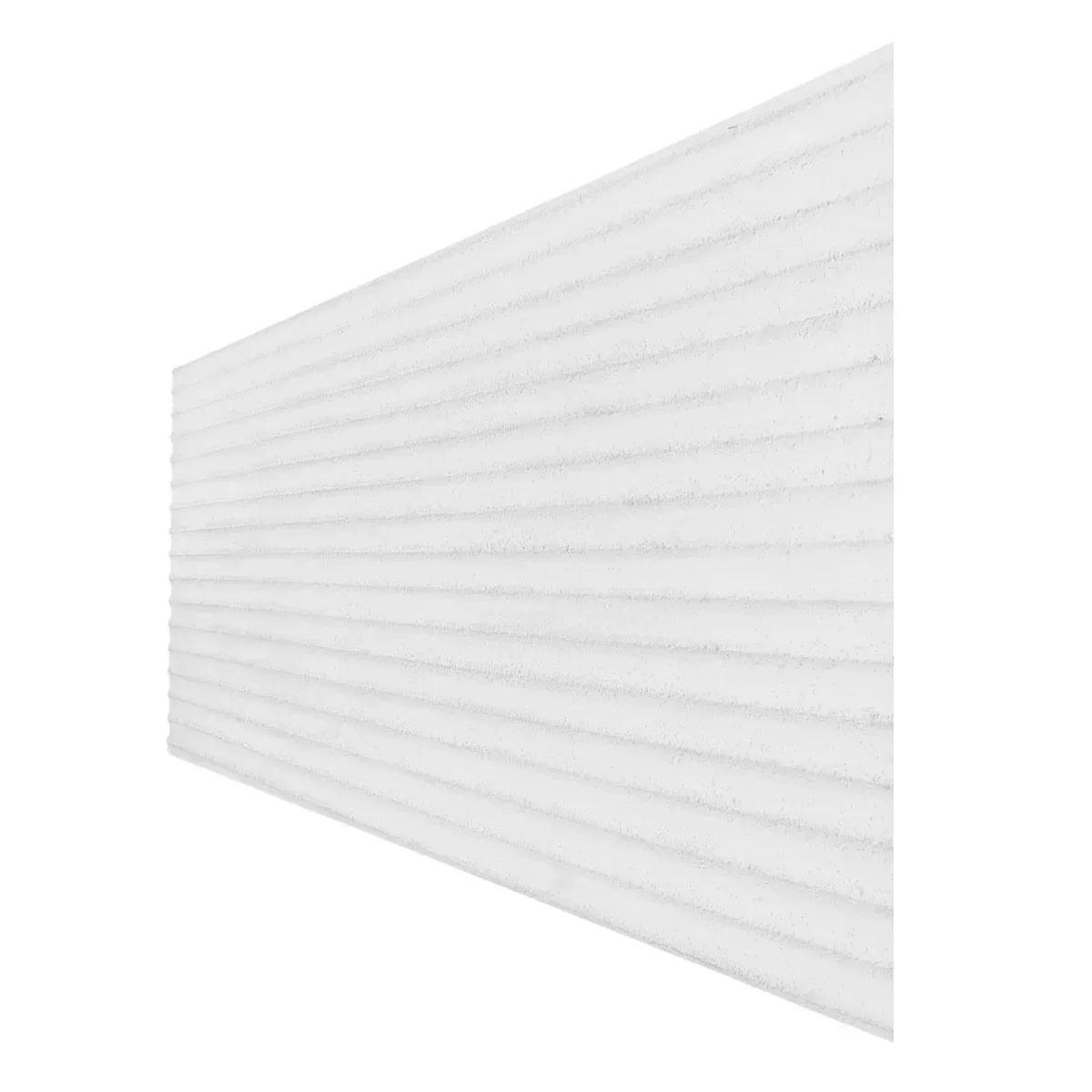 Set 10 panouri decorative din praf de piatra, Naimeed D7359, flexibile, ignifuge, strat protector ceramic, rezistente la razele UV, 120x60x0.2 cm, alb