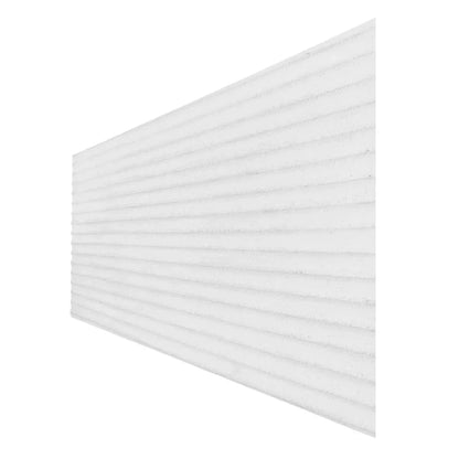 Set 10 panouri decorative din praf de piatra, Naimeed D7359, flexibile, ignifuge, strat protector ceramic, rezistente la razele UV, 120x60x0.2 cm, alb