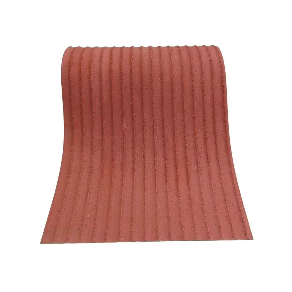 Set 12 panouri decorative din praf de piatra, Naimeed D7361, flexibile, ignifuge, strat protector ceramic, rezistente la razele UV, 120x60x0.2 cm, rosu caramiziu