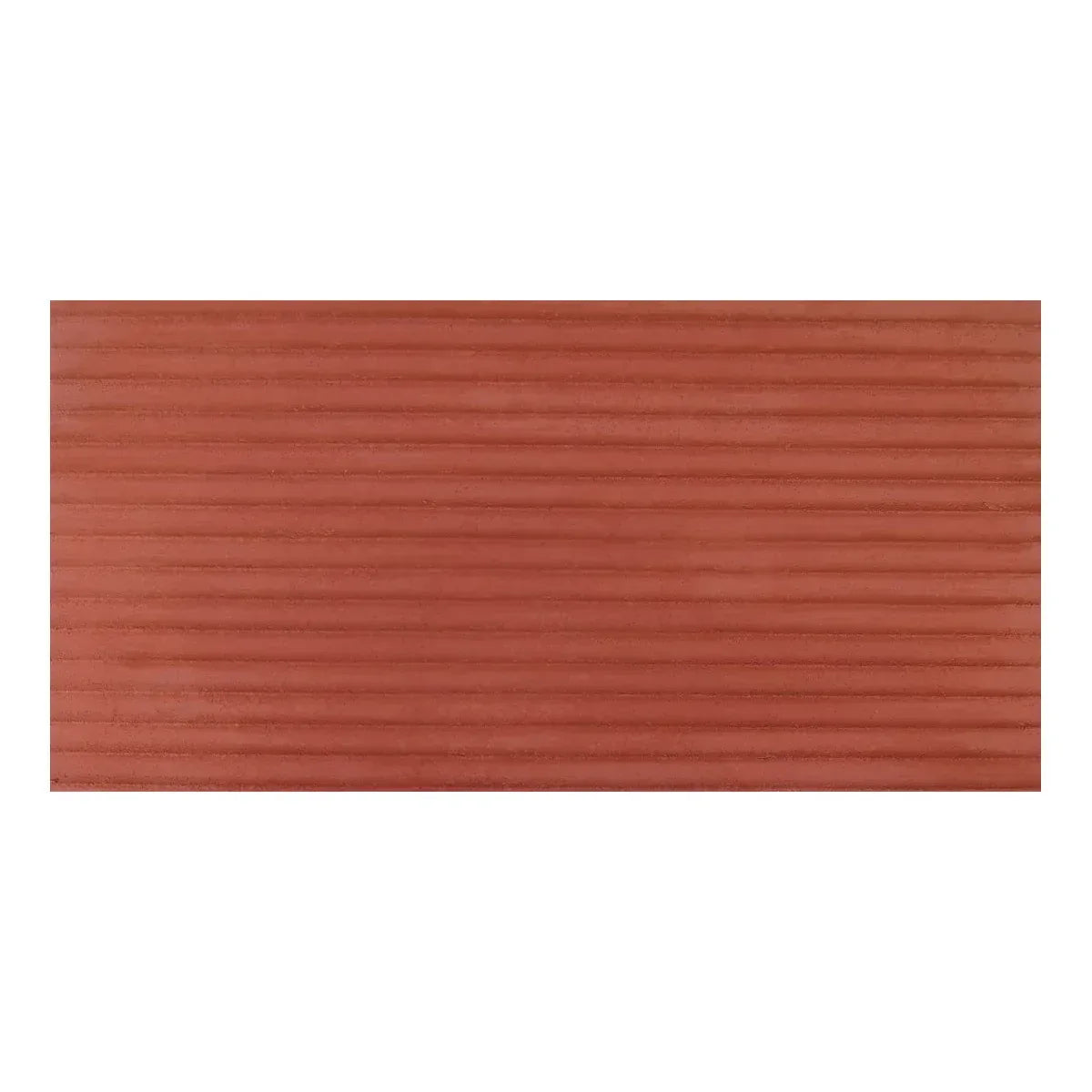 Set 10 panouri decorative din praf de piatra, Naimeed D7361, flexibile, ignifuge, strat protector ceramic, rezistente la razele UV, 120x60x0.2 cm, rosu caramiziu