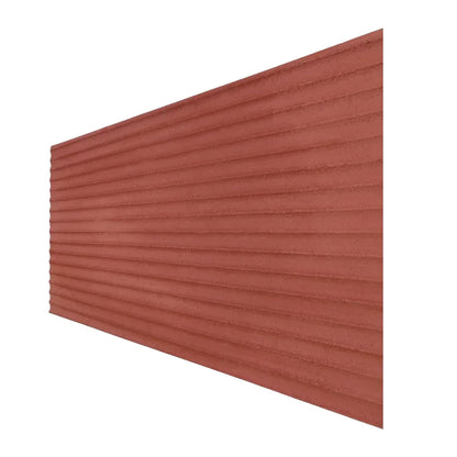 Panou decorativ din praf de piatra, Naimeed D7361, flexibil, ignifug, strat protector ceramic, rezistent la razele UV, 120x60x0.2 cm, rosu caramiziu