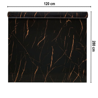 Rola panou autoadeziv, Naimeed D7366, design modern, 2.5mm grosime, 120x280cm, Negru